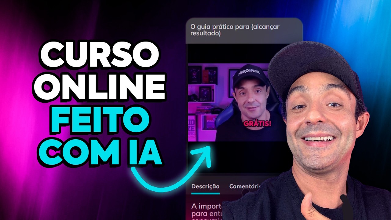 CRIE SEU CURSO ONLINE COM IA | Essa IA vai te surpreender