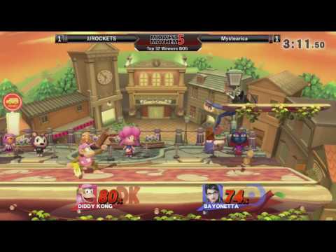 Midwest Mayhem 5 Top 32: JJROCKETS (Diddy Kong) vs. Mystearica (Bayonetta)