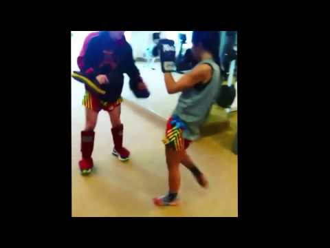 Iman "Pretty Killer" Barlow Muay Thai Training