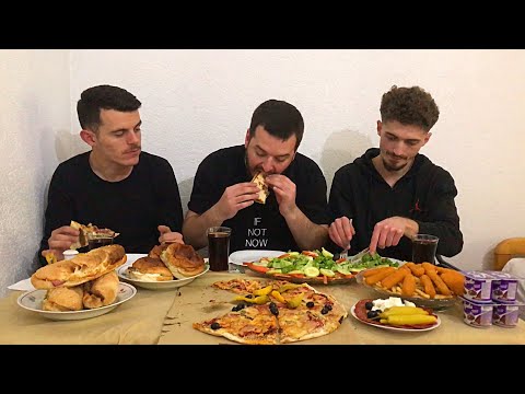 PLOT TAVOLINA USHQIM ALBANIAN MUKBANG | ARIZONRR