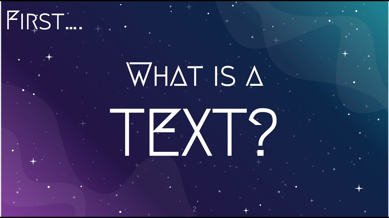 What is a text