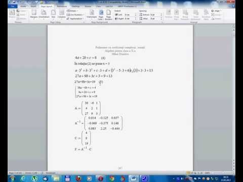 Algebra pentru clasa a X-a --Lectia 34