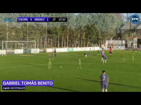 Debut de Gabriel Tomás Benito con el CD Becerril de la Tercera RFEF.