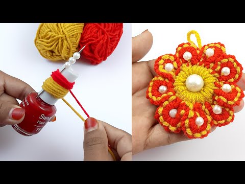 It's so Cute -  Superb Woolen Flower Craft Idea