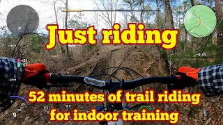 Early spring MTB trail ride for training