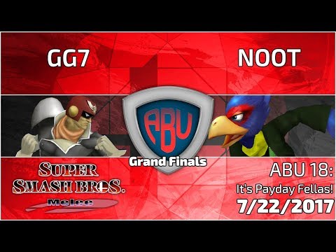 ABU 18: NOOT (Falco, Fox) vs, GG7 (Falcon, Marth)  - SSBM Grand Finals