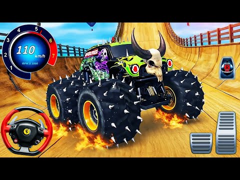 US Offroad Monster Truck - Impossible Jeep Stunts Ramp Racing 3D - Android GamePlay