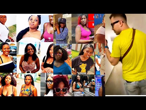 CCTV footage: A Russian man storms Ghana, ch0pping married women and.....