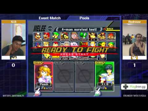 Event Match 9: XLB (Marth) vs redrover (Peach) - Singles Pools