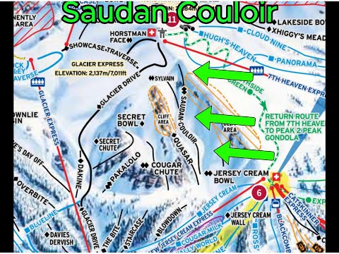 Blackcomb - Skiing Saudan Couloir