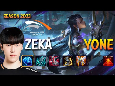 HLE Zeka YONE vs JAYCE Mid - Patch 13.23 KR Ranked