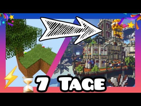 SkyBlock-Insel🏝 In 7 Tage Umbauen!⚡ Es Lief NICHT Wie Geplant!😬 Bedrock Event