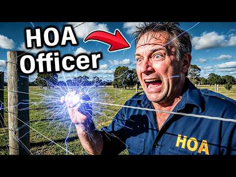 HOA Officers Constantly Trespassed My Farm, So I Put Up Electric Fences!