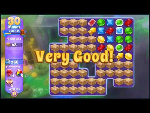 Wonka's World of Candy Level 404 - NO BOOSTERS + FULL STORY 🍫 | SKILLGAMING ✔️