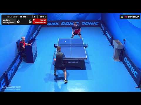 16:45 Vadym Nechyporuk - Serhii Zemiantsev 16.08.2023 TT Euro.Cup Ukraine Star. TABLE 3