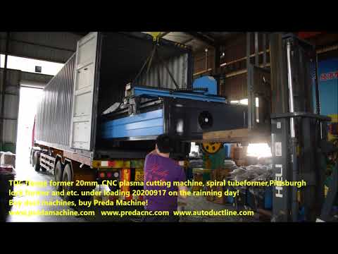 TDC flange former 20mm, CNC plasma cutting machine, spiral tubeformer