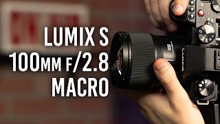 Video thumbnail for Panasonic Lumix S 100mm f/2.8: A Compact Macro Lens! by B&H Photo Video Pro Audio