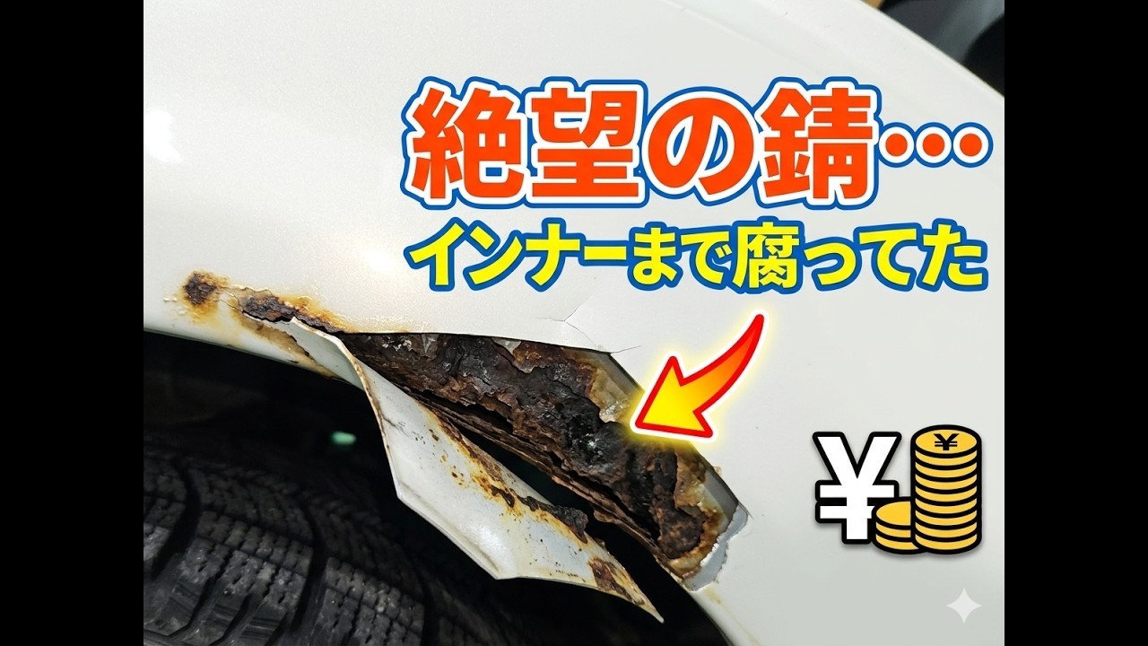ミラジーノ　錆が内側から出てくる錆は注意！