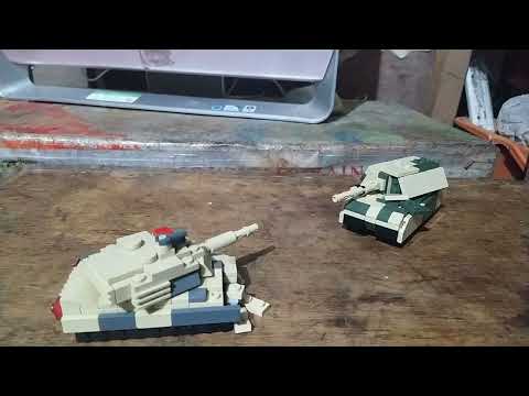 Lego Micro Tank Battle: Maus Vs. M1A2 Abrams (100 subscribers special)