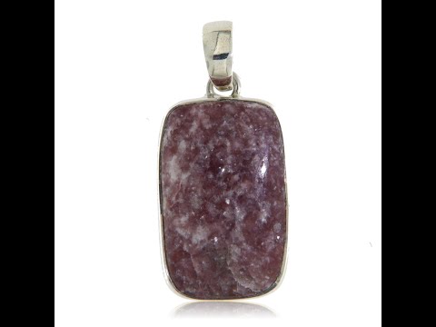 Pandant Argint 925 Lepidolit Natural - Calm si Eleganta