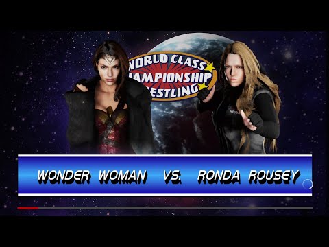 WWE 2K18 - Wonder Woman vs. Ronda Rousey (Round 1) FASTEST BEATDOWN!