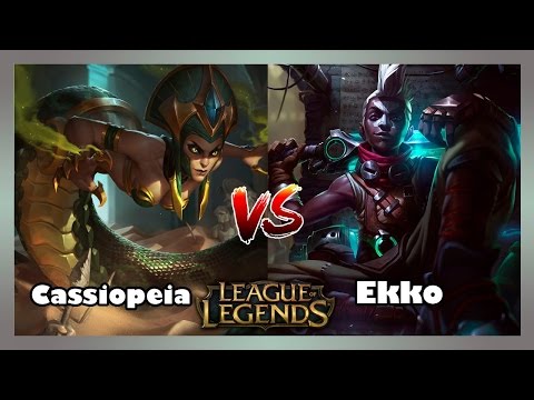 League of Legends - CASSIOPEIA VS EKKO MID S7 GAMEPLAY | BOLADONA