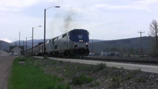 preview picture of video 'Amtrak #5, California Zephyr, Granby,CO, 1 June 2011'