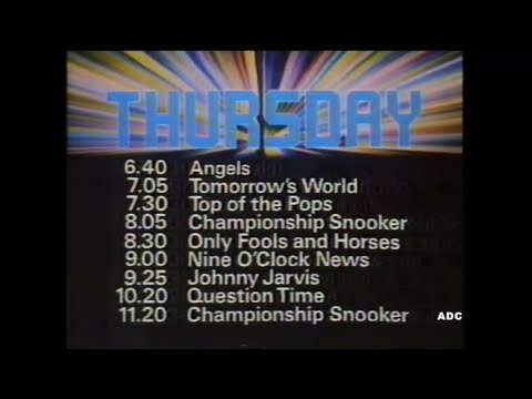 BBC1 announcer Roger Maude 1st December 1983