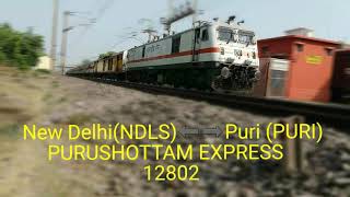 preview picture of video 'Purushottam Express ||12802 || New Delhi⬅➡Puri ||crossing Fatehpur(FTP)'