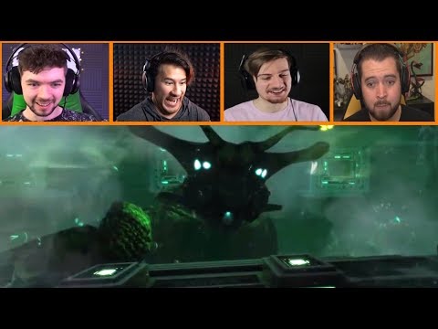 Let's Players Reaction To Encountering The Sea Emperor | Subnautica