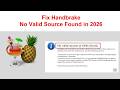 Solved HandBrake No Valid Source Found Error In Windows 10 11