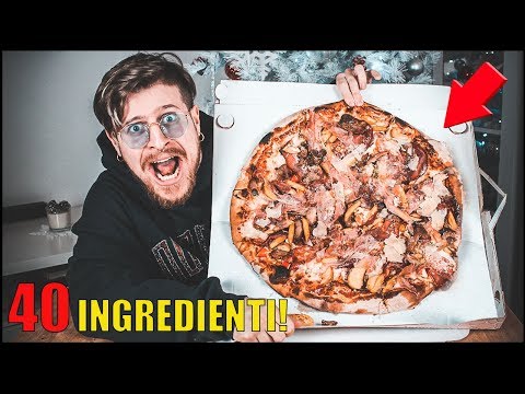 WHAT HAPPENS IF YOU ORDER A HOME DELIVERY PIZZA WITH 40 INGREDIENTS!