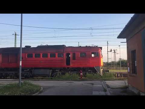 Lok MÁV M62 Rangierfahrt in Komárom Ungarn; Lokomotive; Zug; Züge; Train; Trains; Railway; Vonat