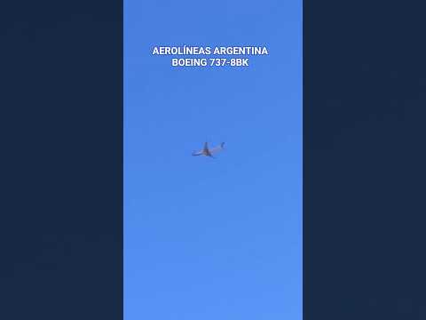 Hermoso cielo Cordobés y un hermoso avión. Córdoba. Argentina 🇦🇷 #aerolineas #argentina #boeing737