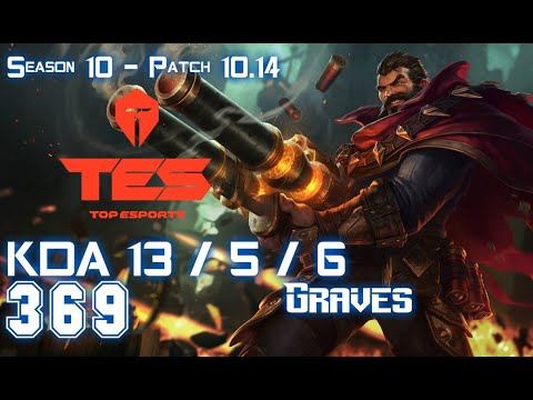 TES 369 GRAVES vs WUKONG Top - Patch 10.14 KR Ranked
