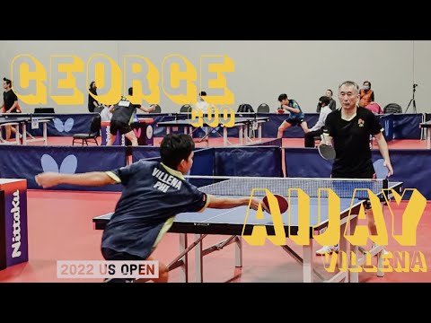 George Guo vs Aljay Villena | Hardbat Men's Singles | 2022 U.S. OPEN TABLE TENNIS CHAMPIONSHIPS