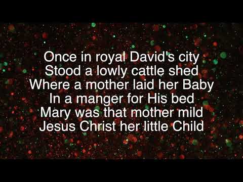 Once In Royal David’s City ~ Daniel O'Donnell ~ lyric video