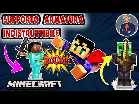 MINECRAFT: COME FARE UN SUPPORTO PER ARMATURA INDISTRUTTIBILE SU MINECRAFT (PS4 XBOX PE SWITCH)