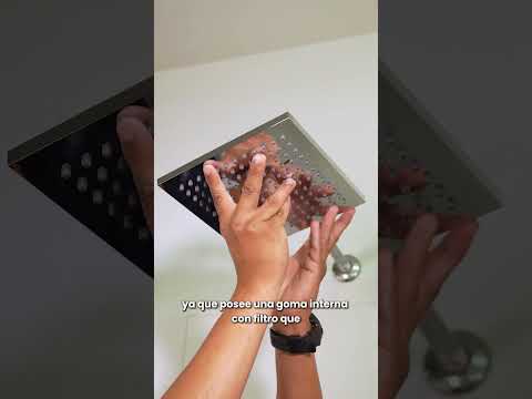 Regadera Cuadrada Amalfi de 8 Pulgadas con Sistema Anti Calcáreo