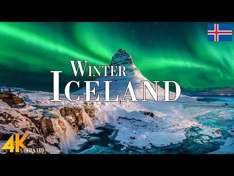Winter Iceland 4K Ultra HD • Stunning Footage Iceland, Scenic Relaxation Film with Calming Music.