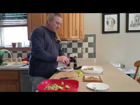 Hot banana peppers stuffed with Italian sausage