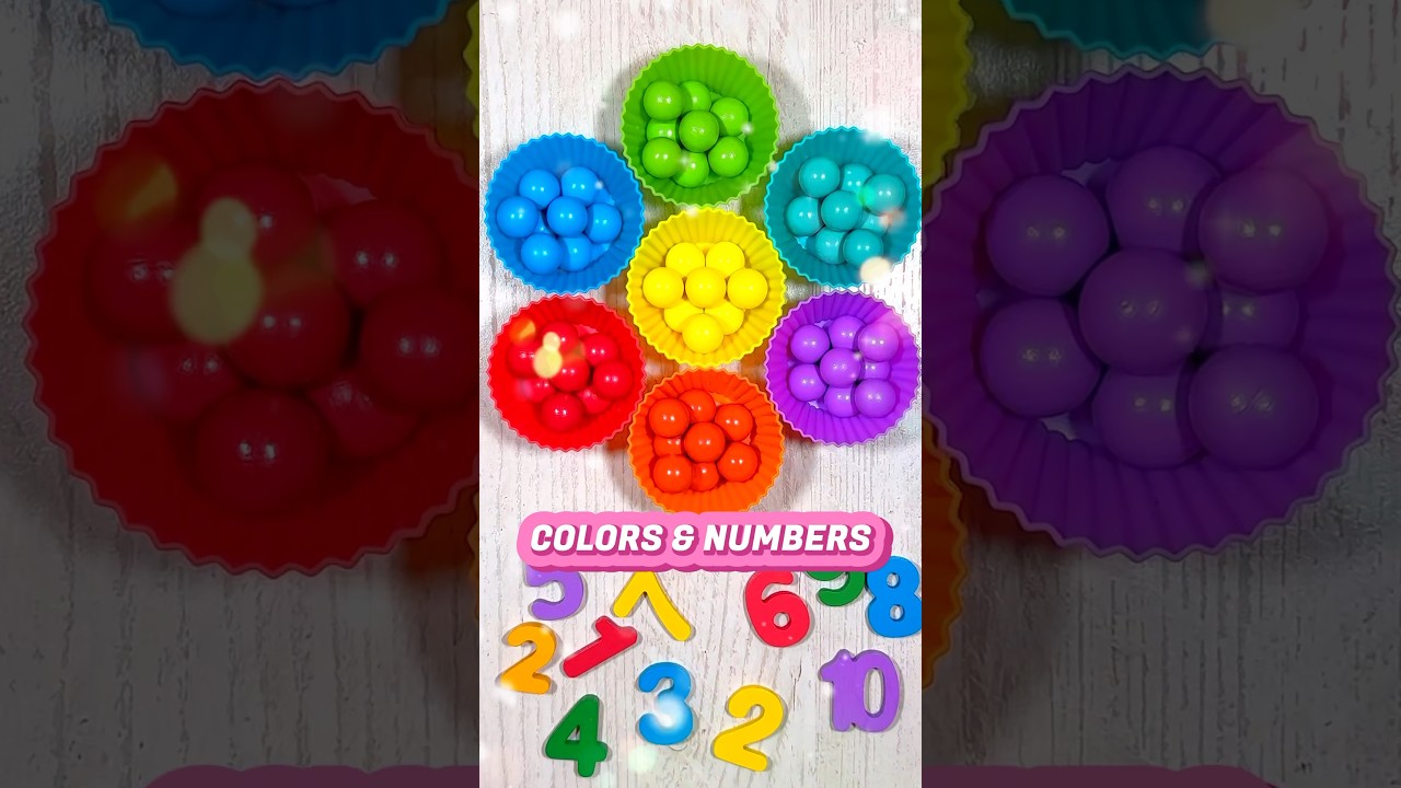 Colors and Numbers for Toddlers | Educational Activities for Toddlers #shorts