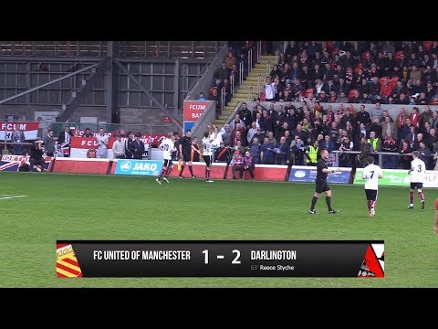FC United of Manchester 1-2 Darlington - Vanarama National League North - 2017/18