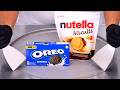Nutella Biscuits Oreo Cookies Ice Cream Rolls ASMR