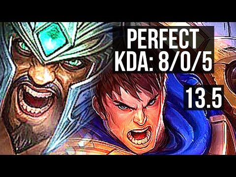 TRYNDA vs GAREN (TOP) | 8/0/5, Legendary, 400+ games | KR Challenger | 13.5