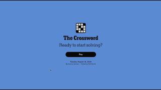 Back-to-back briskness! | NYT 08.18.2026 | Monday & Tuesday Crosswords