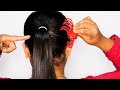Easy Claw Clip Ponytail Hairstyle Simple Hair Hack For Long Hair Girls