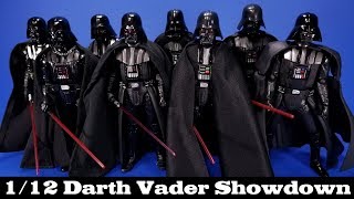 Star Wars Darth Vader 6-inch Showdown 1/12 Scale Hasbro, Bandai, MAFEX, Revoltech Comparison