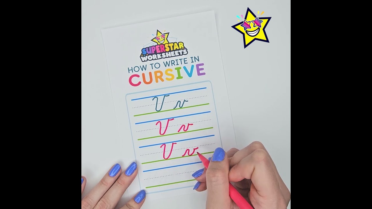 How to Write Cursive Letter V