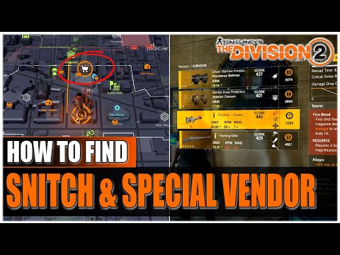 HOW TO FIND THE SNITCH & SECRET SPECIAL VENDOR | The Division 2